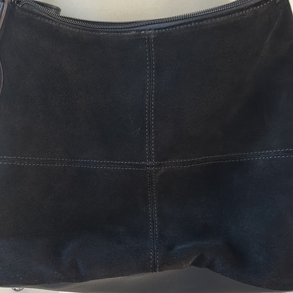 Tignanello Black Suede Shoulder Bag NWT - Picture 3 of 14